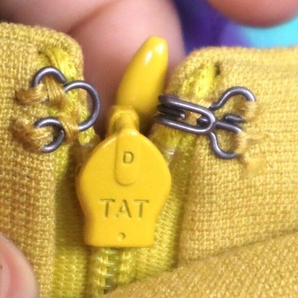 BRIGHT YELLOW SKIRT 4 Ann Taylor Fringe Edge Dopamine Spring Summer Sun Butter - Picture 4 of 8